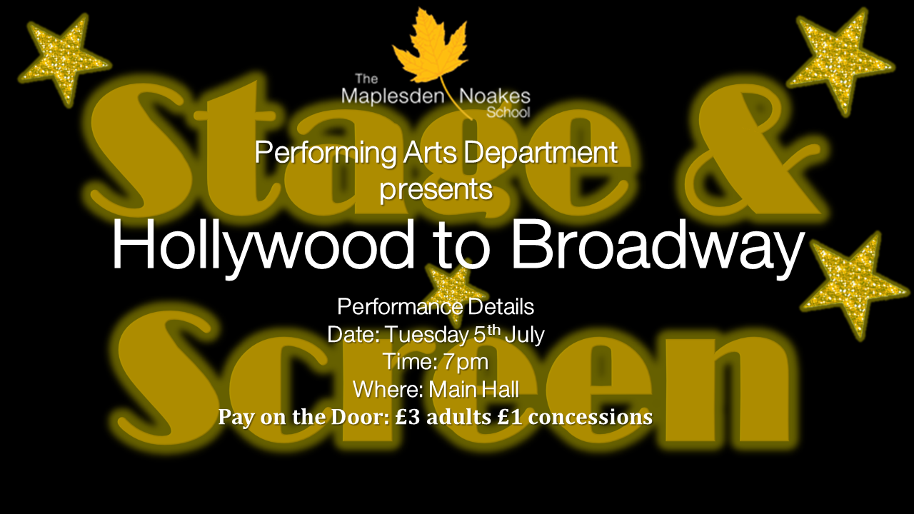 Hollywood to Broadway poster